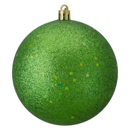 Holographic Glitter Xmas Green Shatterproof Christmas Ball Ornament 4