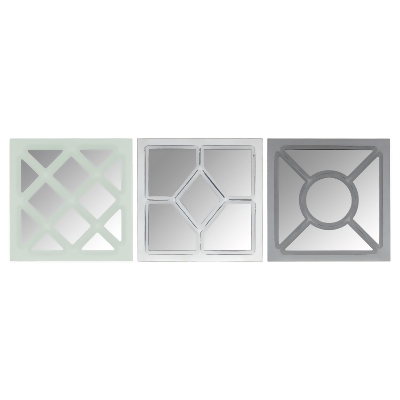 Set of 3 Square Wall Mirrors 10