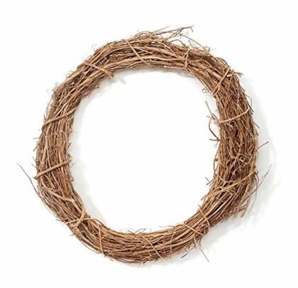 Natural Grapevine Decorative Wreath - 18-inch 