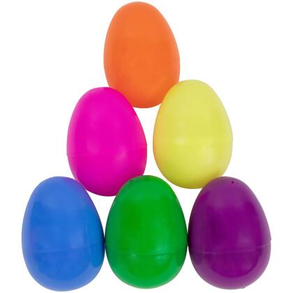 60ct Multi-Colored Fillable Easter Eggs 2.5