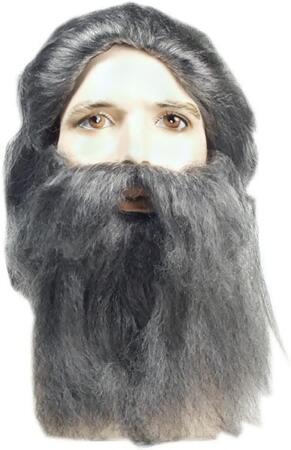 Brown Coal Miner Men Adult Halloween Beard and Mustache Costume Accessory - One Size 