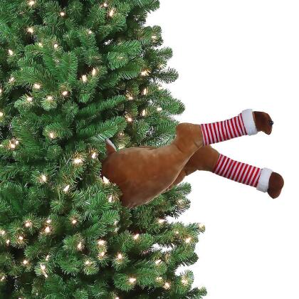 Mr. Christmas Animated Kicking Reindeer Legs Tree Decoration 