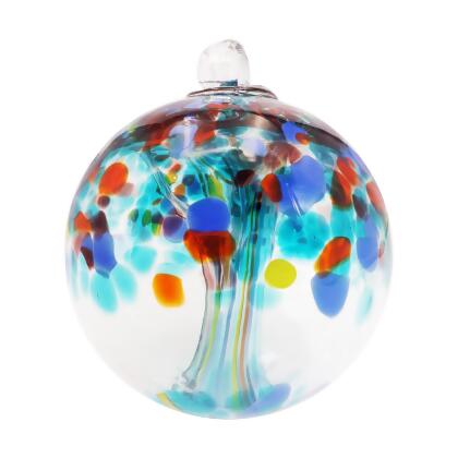 Tree of Life Devotion Hand Blown Art Glass Ornament 4