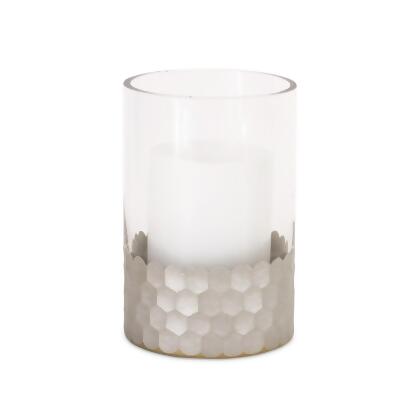 Set of 2 Fish Scale Pillar Candle Holders 6