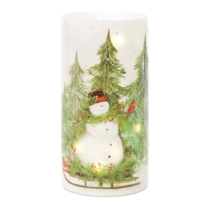 UPC 746427866002 product image for Set of 2 Snowman Pillar Candle Holders 7.75 - All | upcitemdb.com