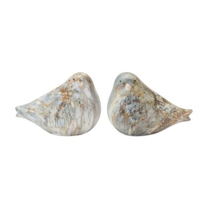 Set of 2 Bird Tabletop Figurines 4.5