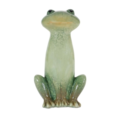 Set of 2 Sitting Frog Tabletop Figurines 8.75