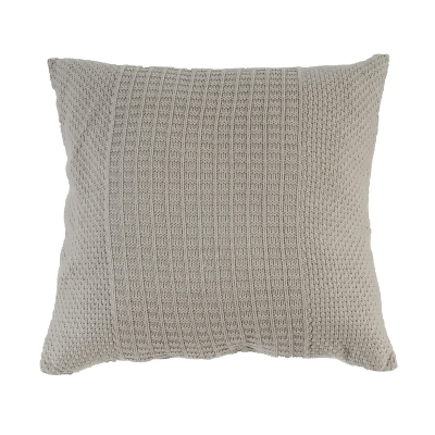 Textured Knit Square Throw Pillow- 22