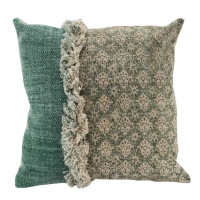 Ruffled Knit Square Throw Pillow - 20