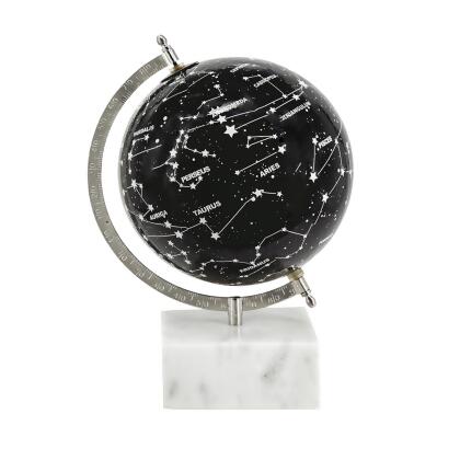 Constellation Globe On Marble Base - 11.75