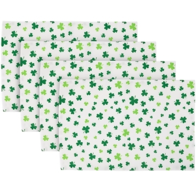 Set of 4 Shamrock Printed St. Patrick's Day Placemats 18