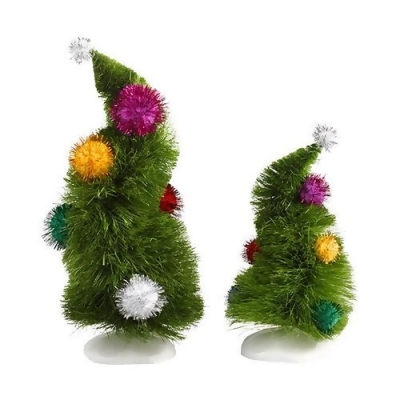 Dept 56 Dr Suess Grinch Village Wonky Trees Accessory - Set of 2 #4032417 