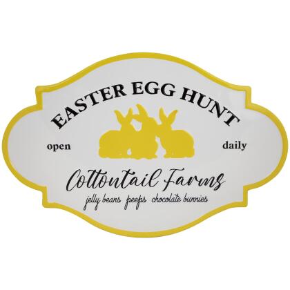 Easter Egg Hunt Vintage-Style Metal Wall Sign - 17.75