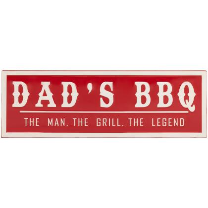 Dad's BBQ Metal Wall Sign - 23