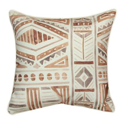 Tribal Style Square Throw Pillow - 18