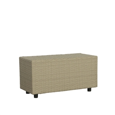Woven Resin Wicker Outdoor End Table - 35