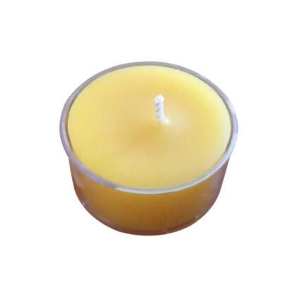 12 Ivory Organic Beeswax Tealight Candles 5