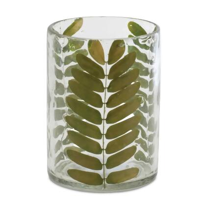 Dried Rowan Leaf Glass Candle Holders - 4