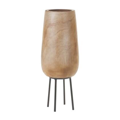 Wooden Decorative Vase with Stand - 15