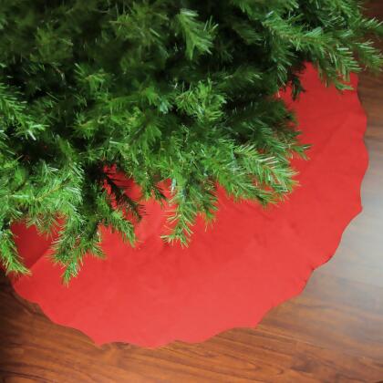 Scalloped Edge Christmas Tree Skirt - 48