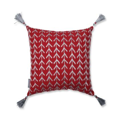 Contemporary Geometric Chevron Square Throw Pillow - 16.5