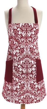 Damask and Floral Kitchen Apron - 37.5