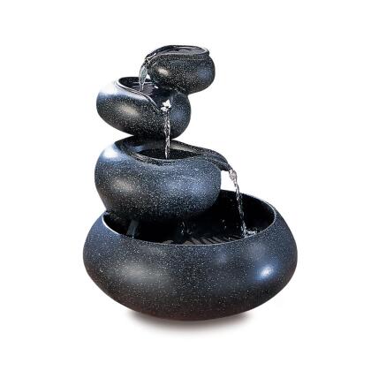 Four-Tier Round Bowl Tabletop Fountain - 9.5