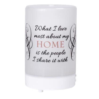 LED Lighted What I Love Most Inspirational Electrical Essential Oil Diffuser - 5.75