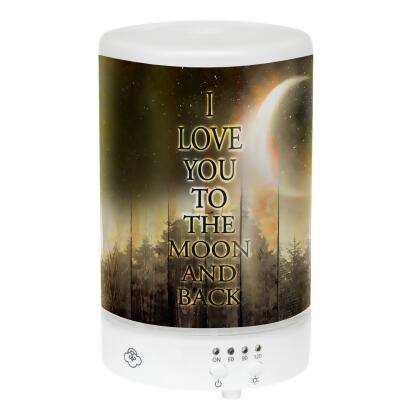 LED Lighted Celestial Forest Inspirational Essential Oil Diffuser - 5.75” 