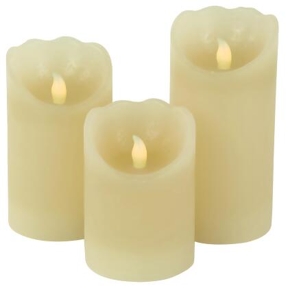 LED Operated Flameless Pillar Candles - 6