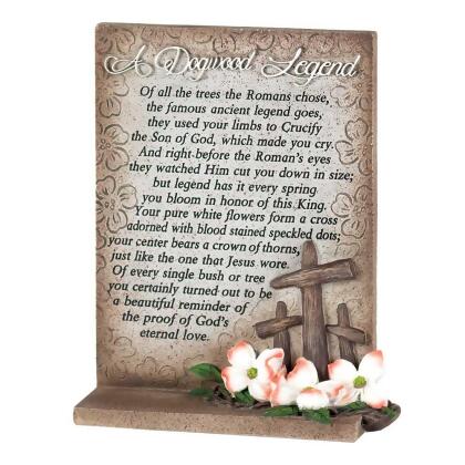 A Dogwood Legend Poem Tabletop Plaque - 6.5