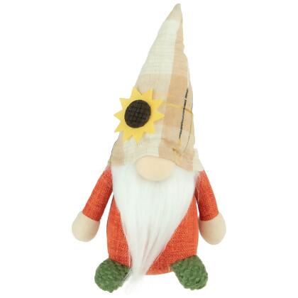 Standing Sunflower Autumn Harvest Gnome Figurine - 7.5