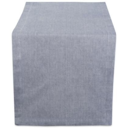 Solid Chambray Cotton Table Runner - 108
