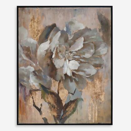 Dazzling Floral Hand Painted Framed Canvas Wall Art - 51.25