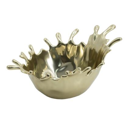 Splash Designed Rounded Aluminum Bowl - 15