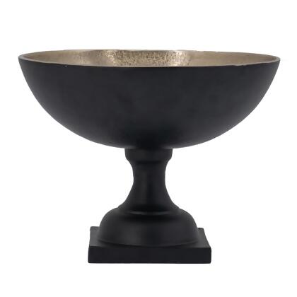 Round Aluminum Bowl with Footed Base - 9.75
