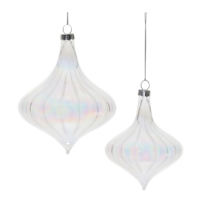 Glass Onion Ornaments Clear - Set of 6