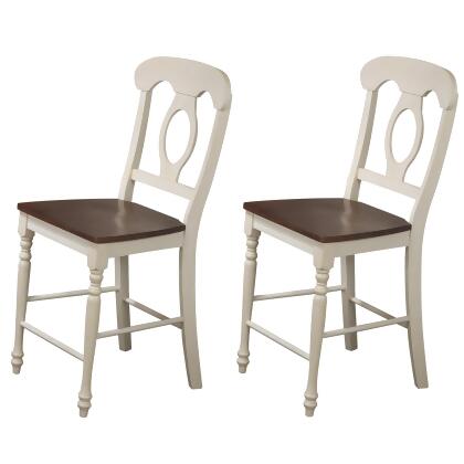 High Back Wooden Frame Bar Stools - 43
