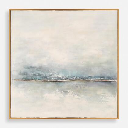 Hazy Morning Framed Canvas Wall Art - 49.5