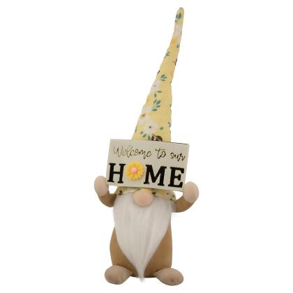 Welcome to Our Home Spring Floral Gnome - 15.25
