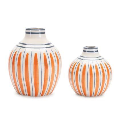 Multi Striped Dolomite Vase - 6.75