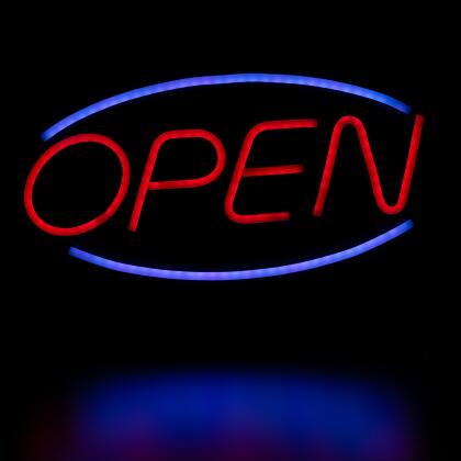 LED Open Neon Lighted Wall Sign - 17.75