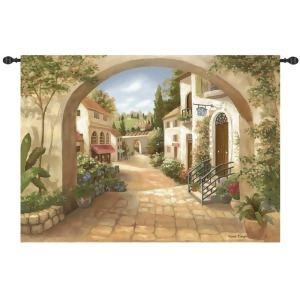Quaint Town by Vivian Flasch Cotton Wall Art Hanging Tapestry 50 x 70 - All
