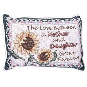Set of 2 Mother Daughter Sunflower Decorative Throw Pillows 9 x 12 - All