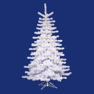 9' Pre-lit Crystal White Artificial Christmas Tree Multi Lights - All