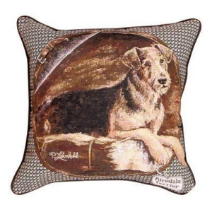 Airdale Terrier Dog Decorative Throw Pillow 17 x 17 - All