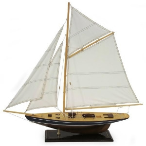 30 Realistic Nautical Wooden Sailboat Model Table Accent - All