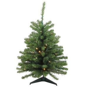 3' Pre-Lit Led Natural Two-Tone Pine Artificial Christmas Tree Clear Lights - All