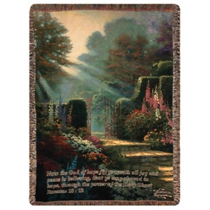 Garden of Grace Inspirational Bible Verse Tapestry Throw Blanket 50 x 60 - All