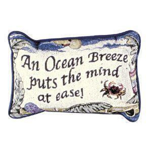 Set of 2 Ocean Breeze Seashells Crab Decorative Throw Pillows 9 x 12 - All